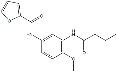 N-[3-(butyrylamino)-4-methoxyphenyl]-2-furamide Struktur