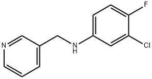 N-(3-chloro-4-fluorophenyl)-N-(3-pyridinylmethyl)amine Struktur