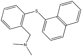 N,N-dimethyl-N-[2-(1-naphthylsulfanyl)benzyl]amine Struktur