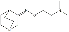 quinuclidin-3-one O-[2-(dimethylamino)ethyl]oxime Struktur