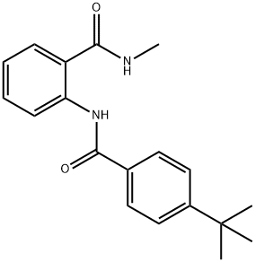 2-[(4-tert-butylbenzoyl)amino]-N-methylbenzamide Struktur