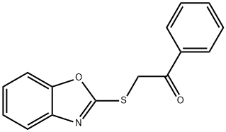 2-(1,3-benzoxazol-2-ylsulfanyl)-1-phenylethanone Struktur