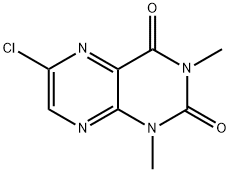 6-chloro-1,3-dimethyl-2,4(1H,3H)-pteridinedione Struktur