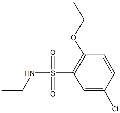 5-chloro-2-ethoxy-N-ethylbenzenesulfonamide Struktur