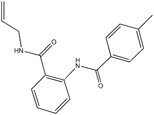 N-allyl-2-[(4-methylbenzoyl)amino]benzamide Struktur