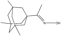 1-(3,5,7-trimethyl-1-adamantyl)ethanone oxime Struktur