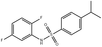 N-(2,5-difluorophenyl)-4-isopropylbenzenesulfonamide Struktur