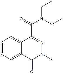 N,N-diethyl-3-methyl-4-oxo-3,4-dihydro-1-phthalazinecarboxamide Struktur