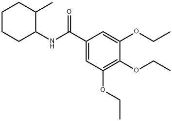 3,4,5-triethoxy-N-(2-methylcyclohexyl)benzamide Struktur