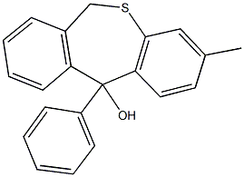 3-methyl-11-phenyl-6,11-dihydrodibenzo[b,e]thiepin-11-ol Struktur