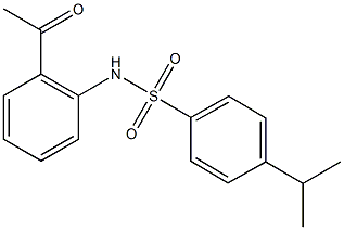 N-(2-acetylphenyl)-4-isopropylbenzenesulfonamide Struktur