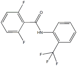 2,6-difluoro-N-[2-(trifluoromethyl)phenyl]benzamide Struktur