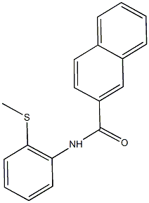 N-[2-(methylsulfanyl)phenyl]-2-naphthamide Struktur