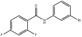 N-(3-bromophenyl)-2,4-difluorobenzamide Struktur