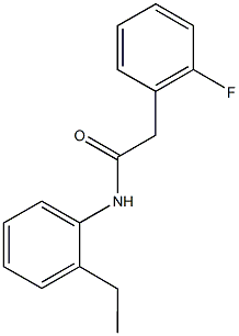 N-(2-ethylphenyl)-2-(2-fluorophenyl)acetamide Struktur