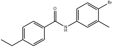 N-(4-bromo-3-methylphenyl)-4-ethylbenzamide Struktur