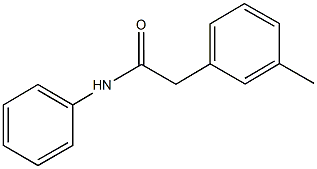 2-(3-methylphenyl)-N-phenylacetamide Struktur