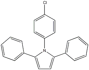 1-(4-chlorophenyl)-2,5-diphenyl-1H-pyrrole Struktur