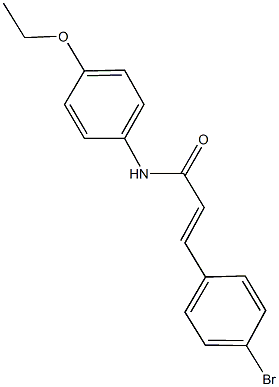 3-(4-bromophenyl)-N-(4-ethoxyphenyl)acrylamide Struktur