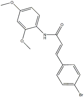 3-(4-bromophenyl)-N-(2,4-dimethoxyphenyl)acrylamide Struktur