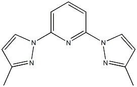 2,6-bis(3-methyl-1H-pyrazol-1-yl)pyridine Struktur