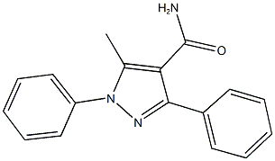 5-methyl-1,3-diphenyl-1H-pyrazole-4-carboxamide Struktur