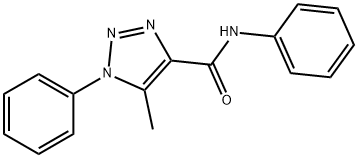 5-methyl-N,1-diphenyl-1H-1,2,3-triazole-4-carboxamide Struktur