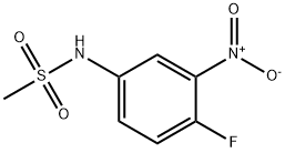 N-{4-fluoro-3-nitrophenyl}methanesulfonamide Struktur