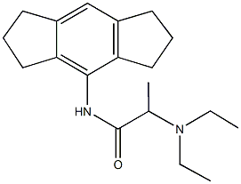 2-(diethylamino)-N-(1,2,3,5,6,7-hexahydro-s-indacen-4-yl)propanamide Struktur