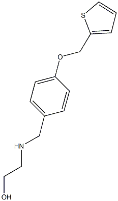 2-{[4-(2-thienylmethoxy)benzyl]amino}ethanol Struktur