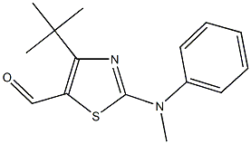 4-tert-butyl-2-(methylanilino)-1,3-thiazole-5-carbaldehyde Struktur