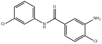 3-amino-4-chloro-N-(3-chlorophenyl)benzamide Struktur