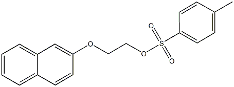 2-(2-naphthyloxy)ethyl 4-methylbenzenesulfonate Struktur