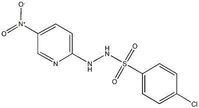 4-chloro-N'-{5-nitro-2-pyridinyl}benzenesulfonohydrazide Struktur