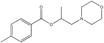 1-methyl-2-(4-morpholinyl)ethyl 4-methylbenzoate Struktur