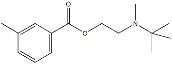 2-[tert-butyl(methyl)amino]ethyl 3-methylbenzoate Struktur