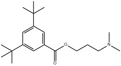 3-(dimethylamino)propyl 3,5-ditert-butylbenzoate Struktur