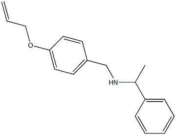 N-[4-(allyloxy)benzyl]-N-(1-phenylethyl)amine Struktur