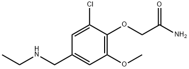 2-{2-chloro-4-[(ethylamino)methyl]-6-methoxyphenoxy}acetamide Struktur