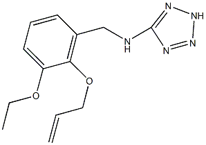 N-[2-(allyloxy)-3-ethoxybenzyl]-N-(2H-tetraazol-5-yl)amine Struktur