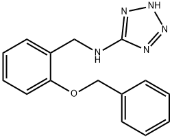 N-[2-(benzyloxy)benzyl]-1H-tetraazol-5-amine Struktur