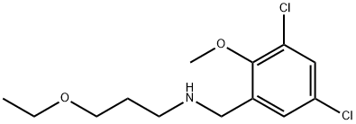 N-(3,5-dichloro-2-methoxybenzyl)-N-(3-ethoxypropyl)amine Struktur