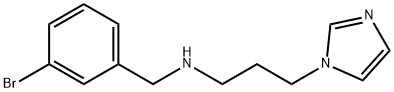 N-(3-bromobenzyl)-N-[3-(1H-imidazol-1-yl)propyl]amine Struktur