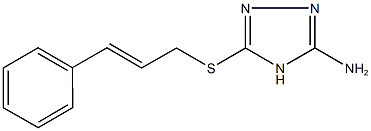 5-(cinnamylsulfanyl)-4H-1,2,4-triazol-3-amine Struktur