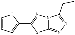 3-ethyl-6-(2-furyl)[1,2,4]triazolo[3,4-b][1,3,4]thiadiazole Struktur