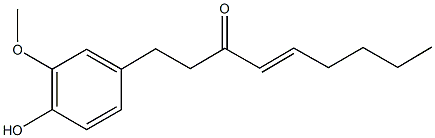 1-(4-hydroxy-3-methoxyphenyl)-4-nonen-3-one Struktur