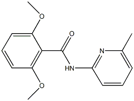 2,6-dimethoxy-N-(6-methyl-2-pyridinyl)benzamide Struktur