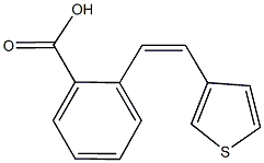 2-[2-(3-thienyl)vinyl]benzoic acid Struktur