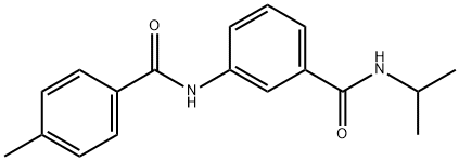 N-isopropyl-3-[(4-methylbenzoyl)amino]benzamide Struktur