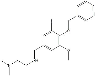 N-[4-(benzyloxy)-3-iodo-5-methoxybenzyl]-N-[2-(dimethylamino)ethyl]amine Struktur